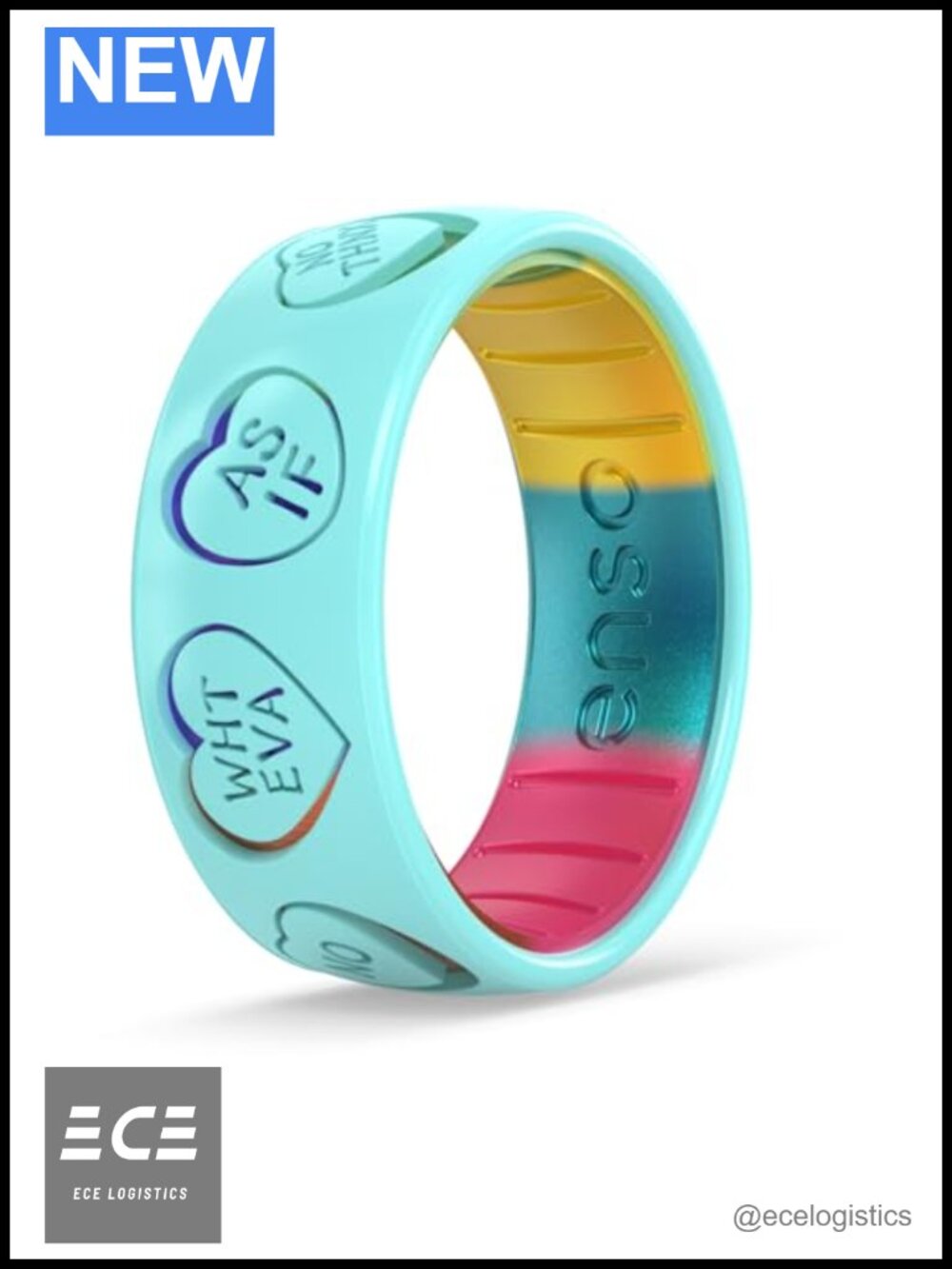 Silicone Ring Etched Band Comfortable Flexible Made in USA Finger Safe